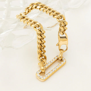 Statement Stone Carabiner Bracelet