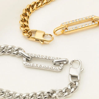 Statement Stone Carabiner Bracelet