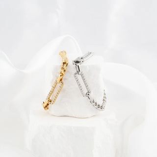 Statement Stone Carabiner Bracelet