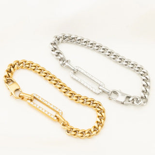 Statement Stone Carabiner Bracelet