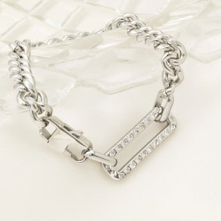 Statement Stone Carabiner Bracelet