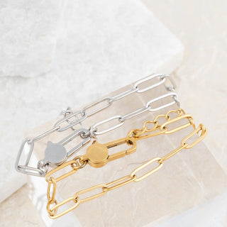 Lock Paperclip Bracelet- Studio