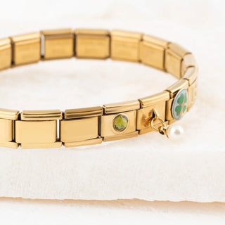 Gold Birthstone Italian Charm- Studio