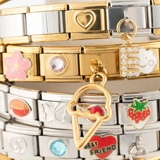 Silver Birthstone Italian Charm- Studio-studio