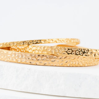 Hammered Cuff Bracelet- Studio