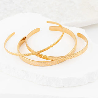 Hammered Cuff Bracelet- Studio