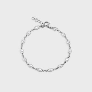 Glass Pearl Chain Bracelet- Main