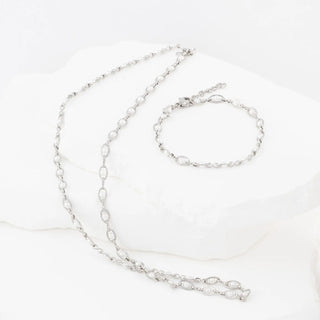 Glass Pearl Chain Bracelet- Studio