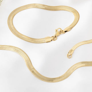14K Gold Filled PLUS™ Herringbone Chain Bracelet