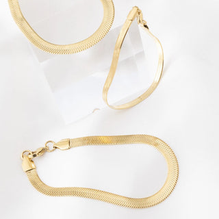 14K Gold Filled PLUS™ Herringbone Chain Bracelet