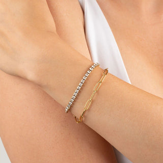 14K Gold Filled PLUS™ 4mm Paperclip Chain Bracelet