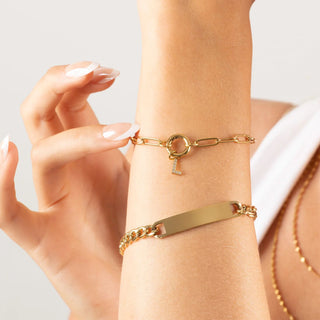 14K Gold Filled PLUS™ Charm Keeper Chain Bracelet