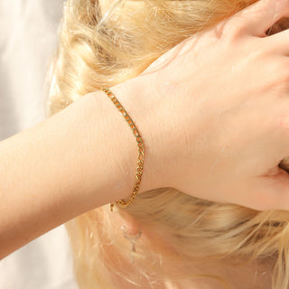 Gold Figaro Chain Bracelet or Anklet