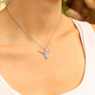 Turquoise Longhorn Charm