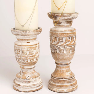 Circle and Satellite Layered Chain Necklace