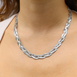 Interwoven Herringbone Necklace