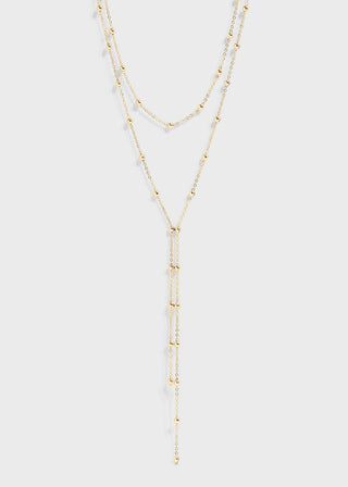 Satellite Layered Lariat Necklace