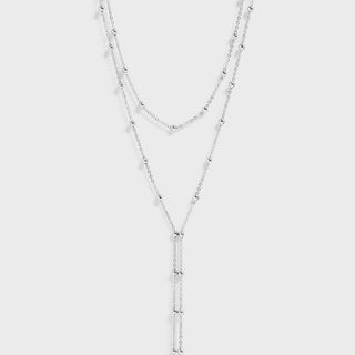 Satellite Chain Lariat Necklace