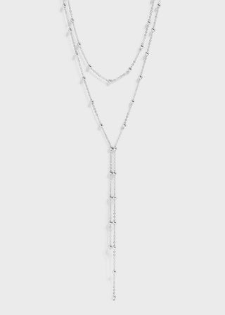 Satellite Layered Lariat Necklace