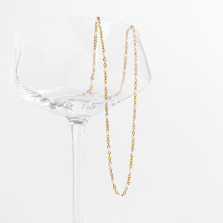 Confetti White Necklace