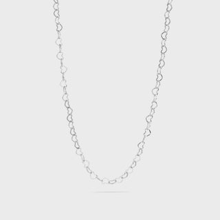 Silver Heart Chain Necklace
