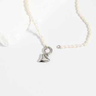 Freshwater Pearl Charm Holder Necklace