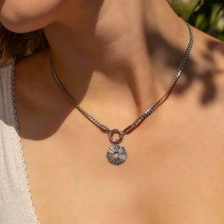 Curb Charm Holder Necklace