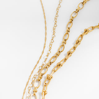 Gold Heart Chain Necklace