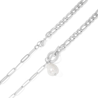 New Horizons Freshwater Pearl Carabiner Necklace