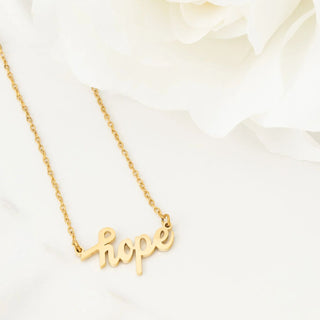 Hope Necklace- gold studio 