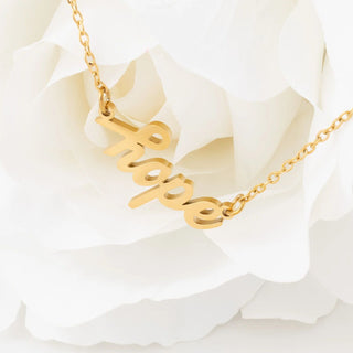 Hope Necklace- gold studio 