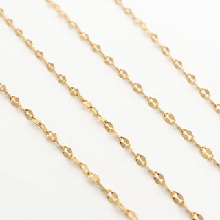 Gold Full Body Lip Chain on a white background