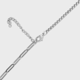 Split Chain with Stone Charm Holder