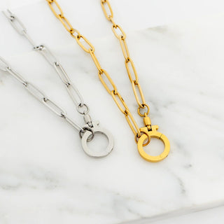 Circle Carabiner Necklace