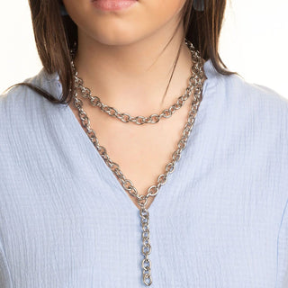 Chunky Chain Lariat Necklace