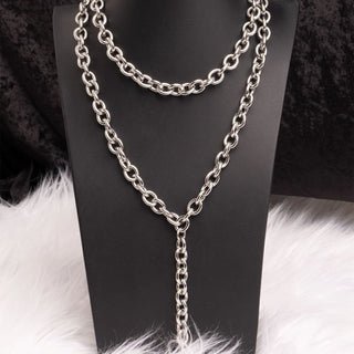 Chunky Chain Lariat Necklace