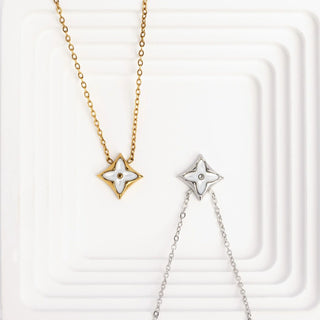 Mother Of Pearl Star Necklace