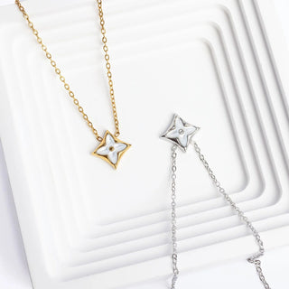 Mother Of Pearl Star Necklace