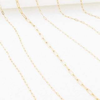 14K Gold Filled PLUS™ 2.5mm Paperclip Chain Necklace- Studio