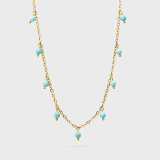 Dangle Turquoise Stone Necklace - Main
