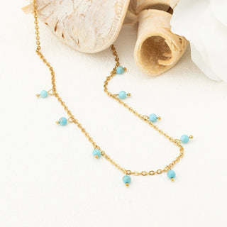 Dangle Turquoise Stone Necklace