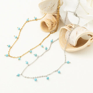 Dangle Turquoise Stone Necklace