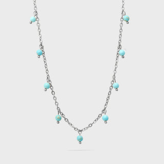 Dangle Turquoise Stone Necklace - Main