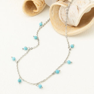 Dangle Turquoise Stone Necklace