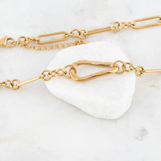 Mixed Link Carabiner Necklace