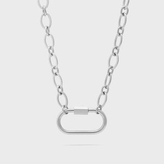 Loop Chain Carabiner Necklace - Main