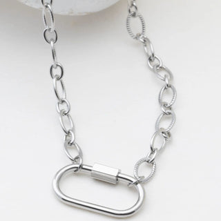 Loop Chain Carabiner Necklace - Studio