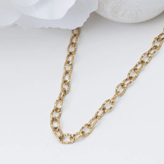 Cable Link Chain Necklace- gold studio 