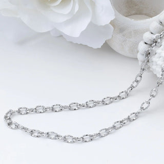 Cable Link Chain Necklace- silver studio 
