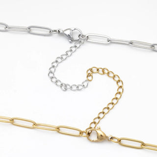 Dainty Pearl Paperclip Necklace- Studio